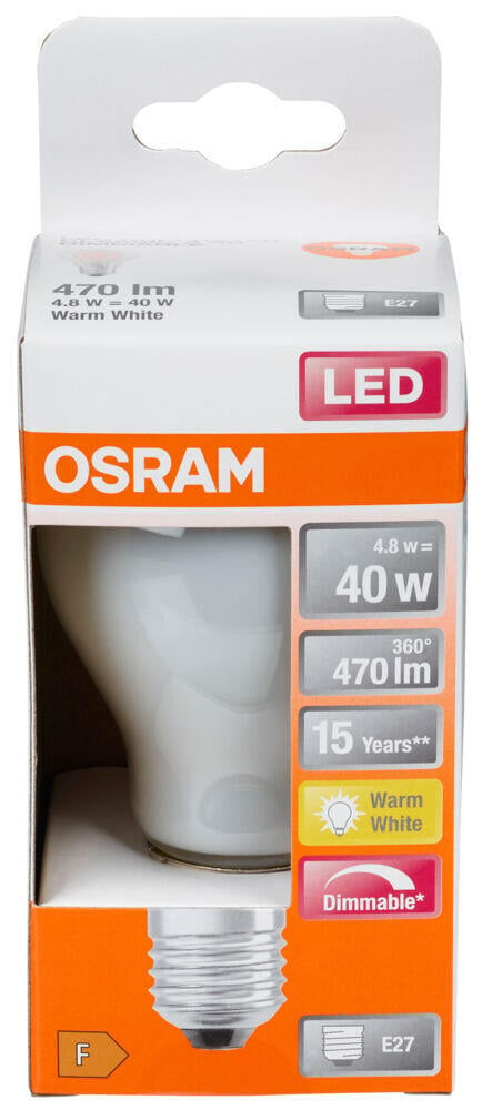 Osram LED Retrofit Classic A Dimbar Pære | Obs.no